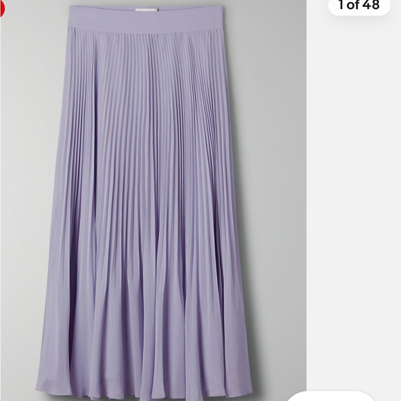 Wilfred Aritzia size L women’s pale violet Twirl midi/maxi length skirt NWT! - Picture 9 of 9